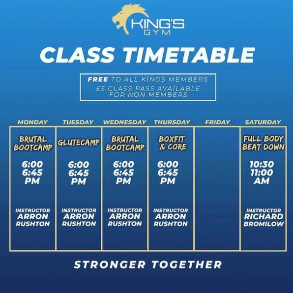 King-gym-farnworth-class-timetable